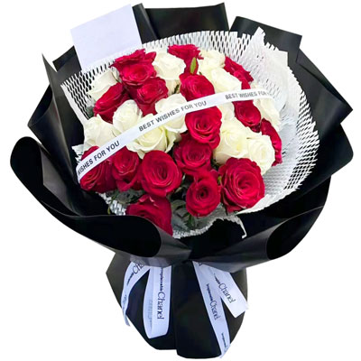 廊坊28朵玫瑰花混搭，充满爱的温暖